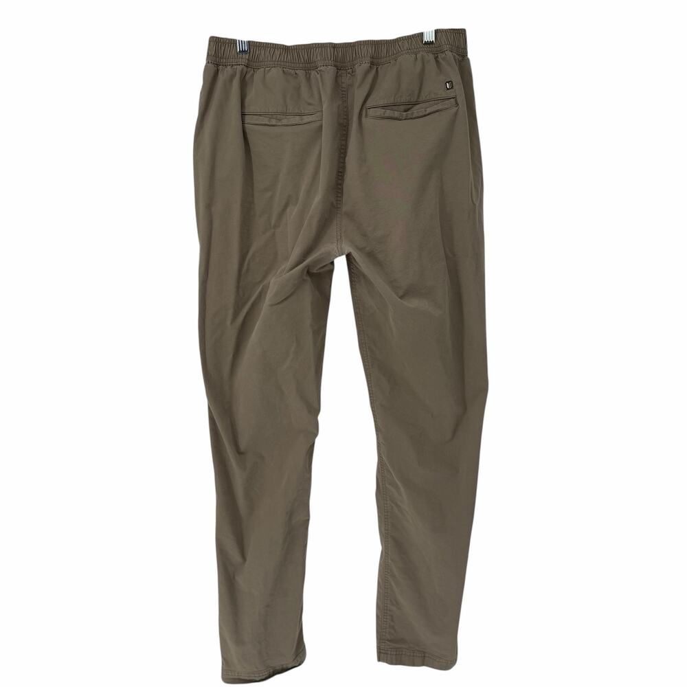 Linksoul Mens Khaki Brown Elastic Waiste Boardwalker Chino Pants XL